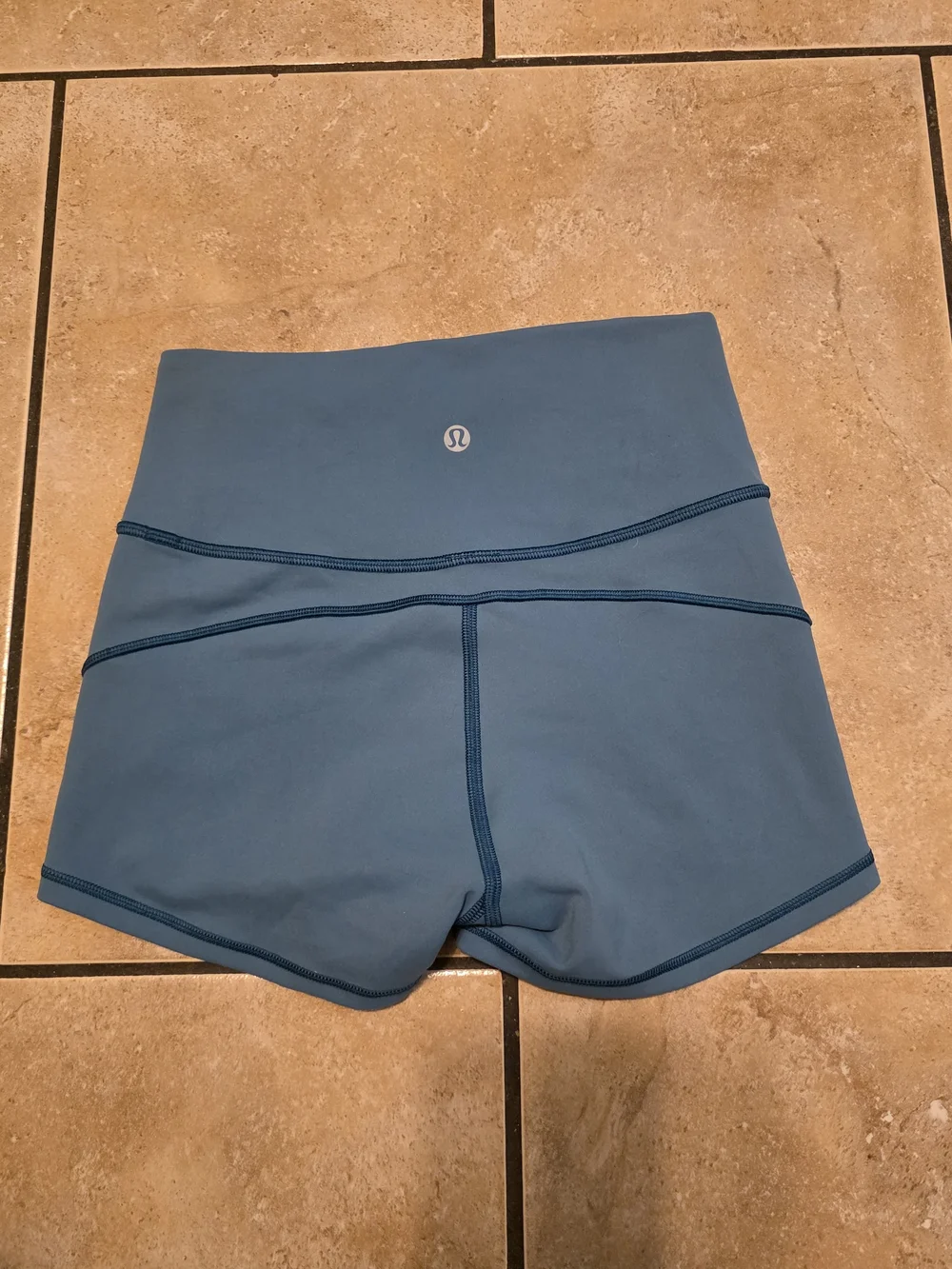 lululemon athletica Slate Blue High-Rise Athletic Shorts